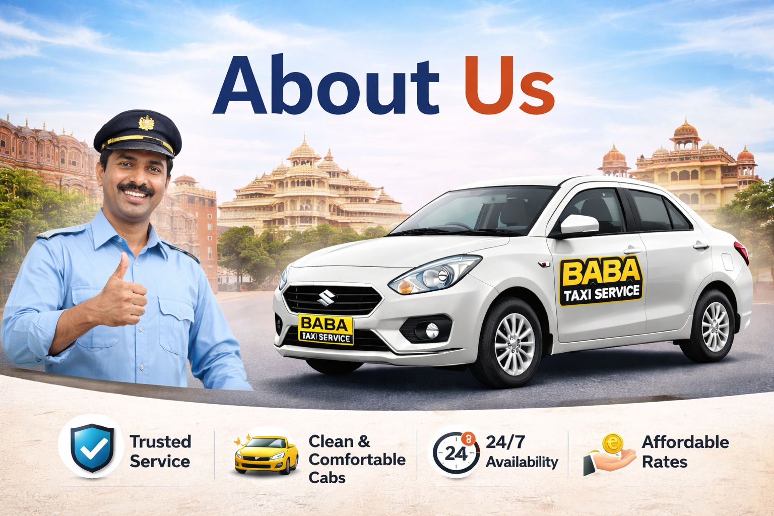 Baba Taxi Service Jaipur team and cab service