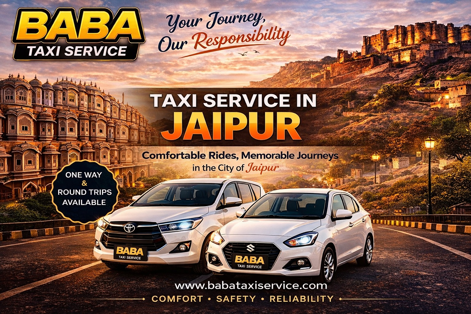 Taxi service in Jaipur – hire cab in Pink City